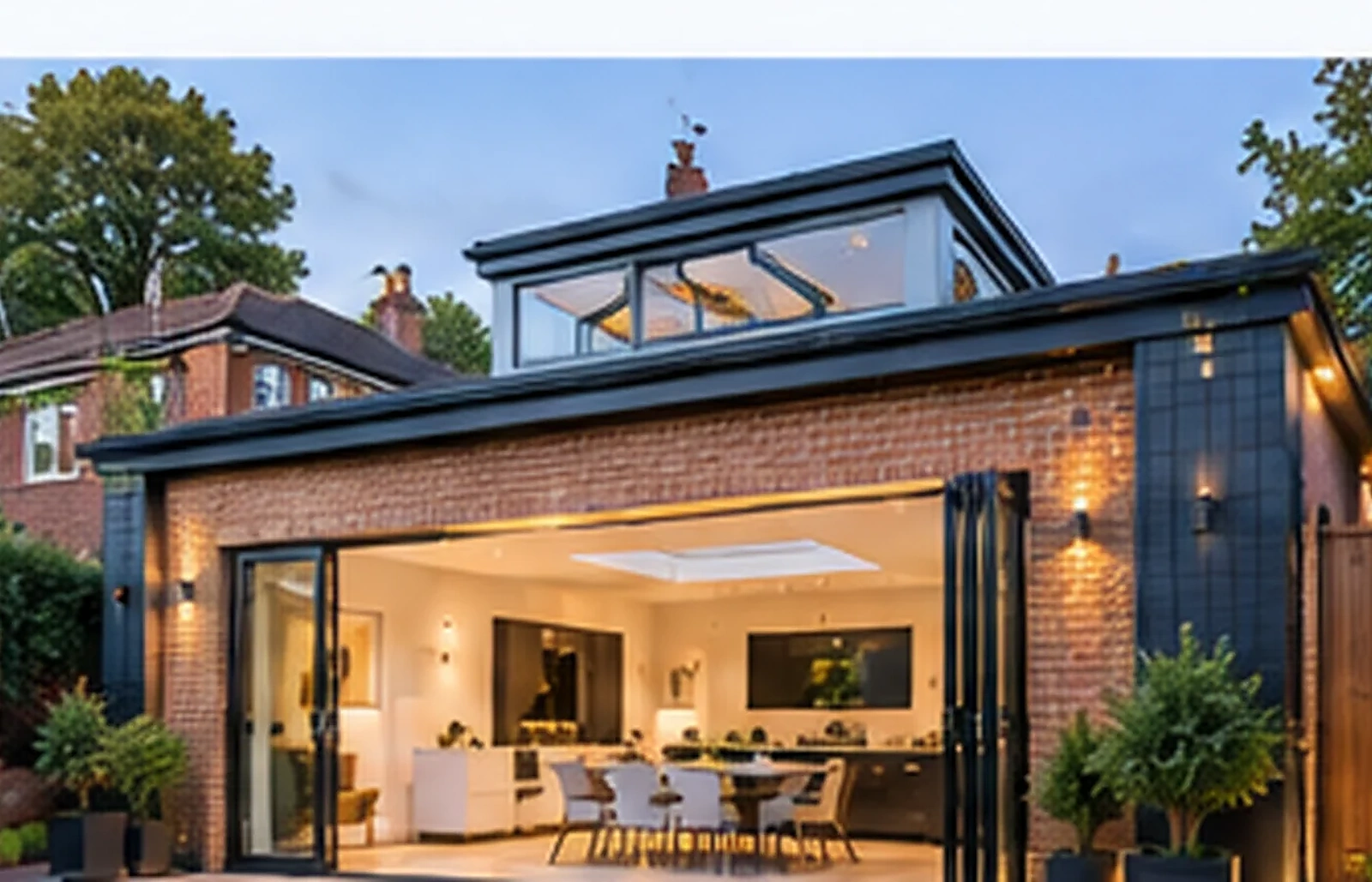 Family-home extension finish