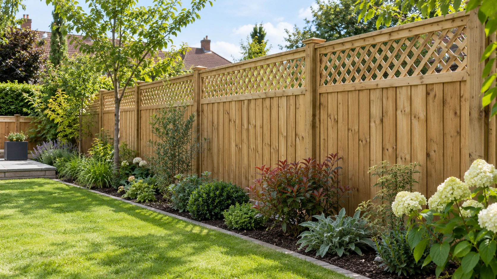 Trellis garden fence