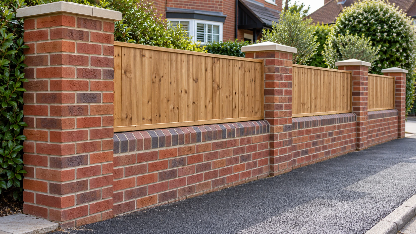 Brick-and-timber boundary