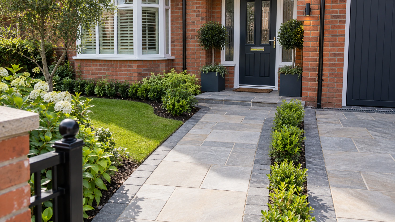 Brick entrance masonry