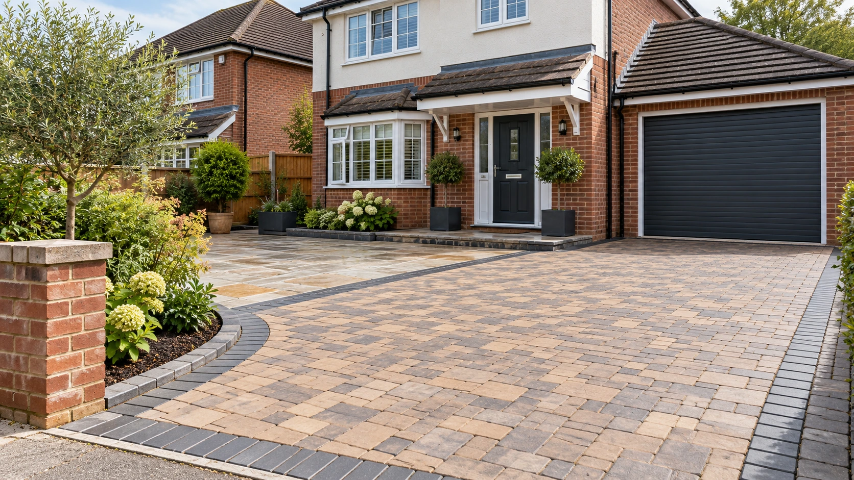 Suburban brickwork finish