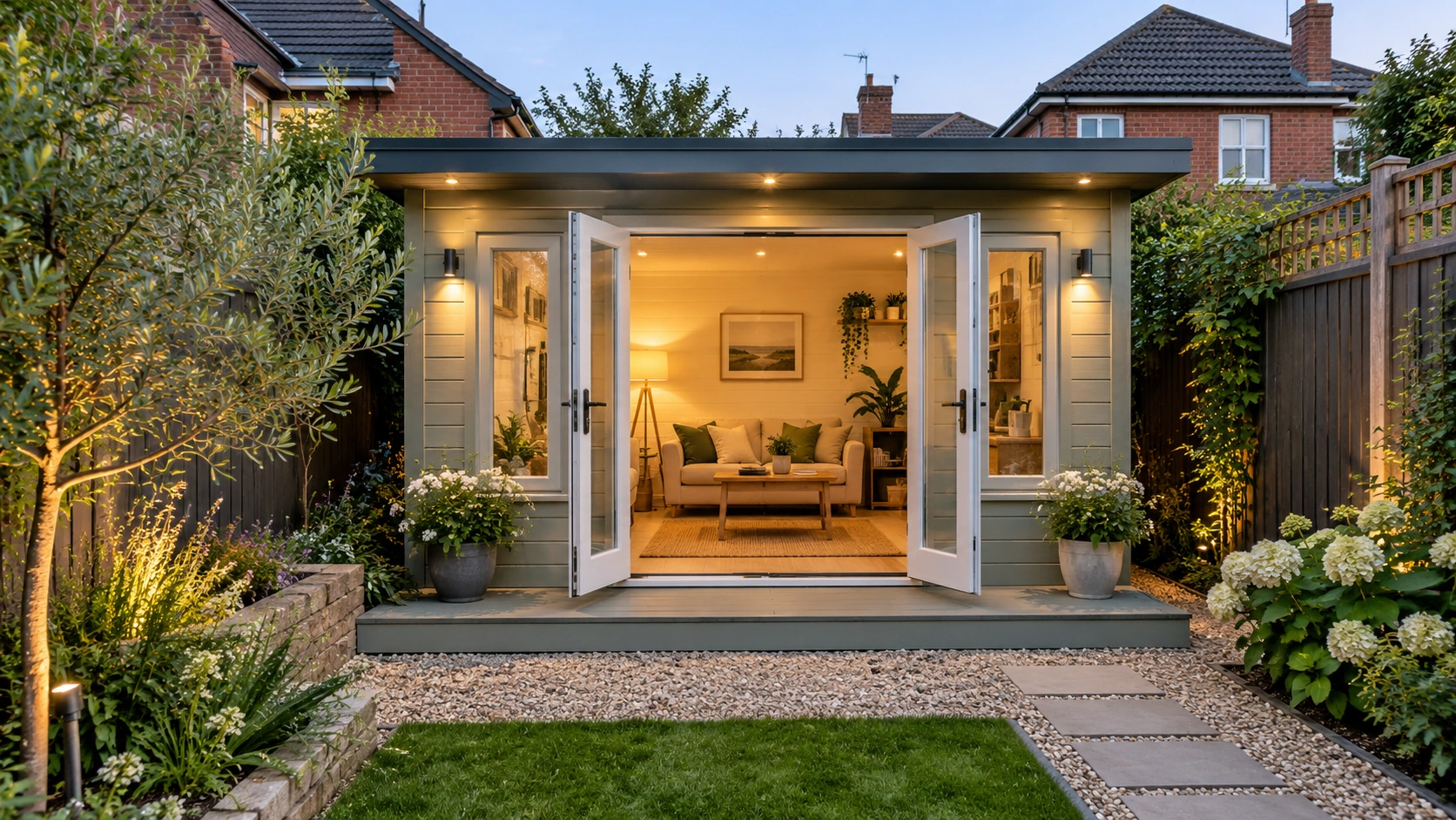 Compact garden studio