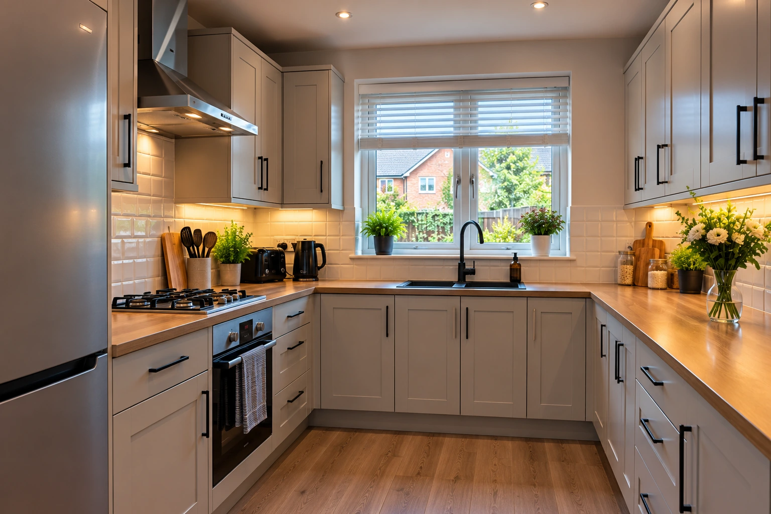 Everyday U-shaped kitchen
