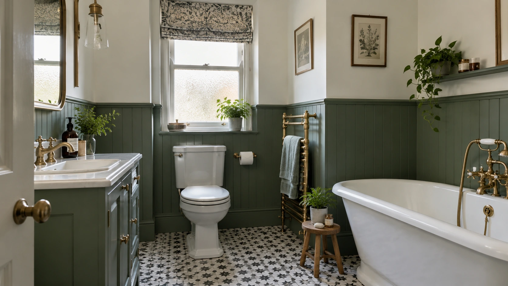 Traditional bathroom decorating