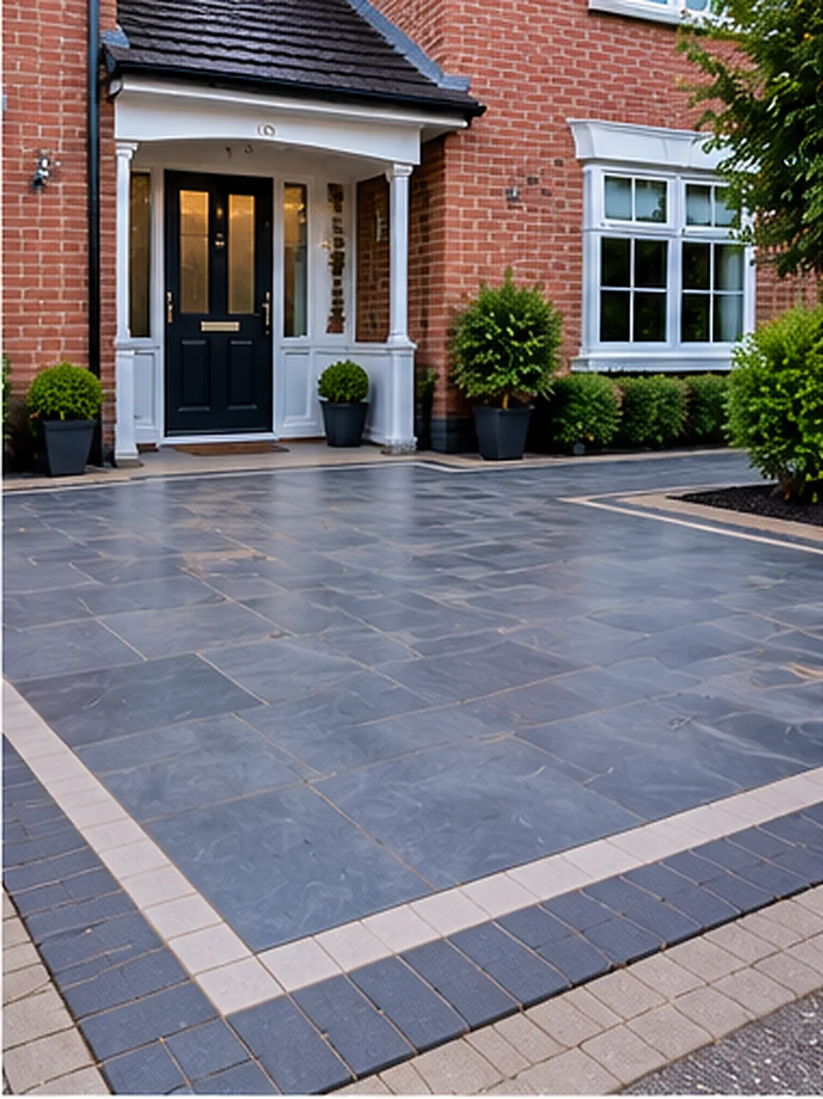 Raised patio and steps
