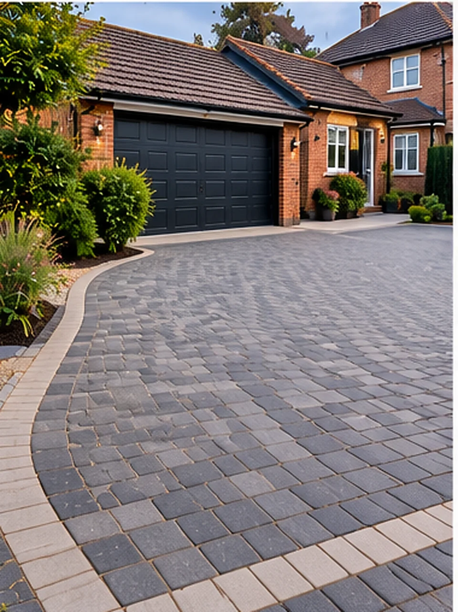 Contemporary paving finish
