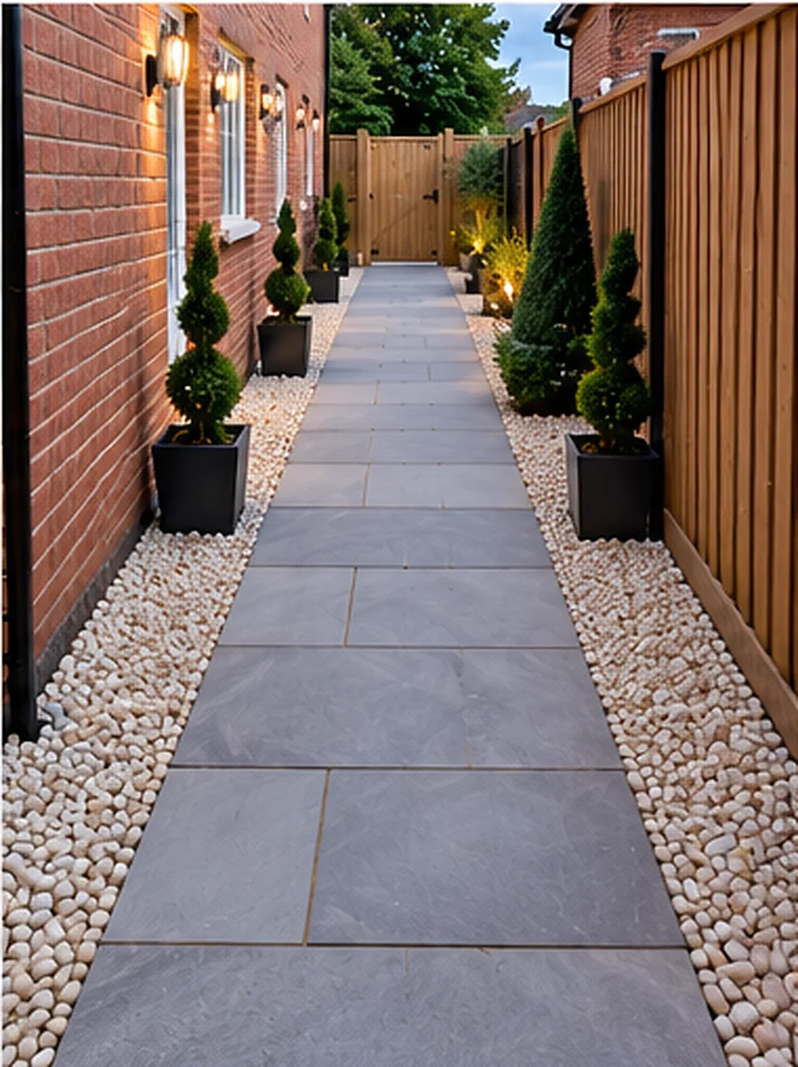 Garden slab area